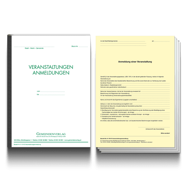 Veranstaltungsanmeldungen